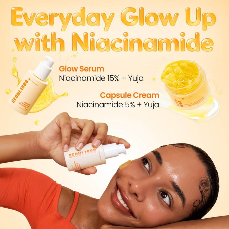 K-SECRET SEOUL 1988 Niacinamide Glow Serum - 15% Niacinamide & Yuja | Hydrating Facial Serum for Dark Spots, 30ml