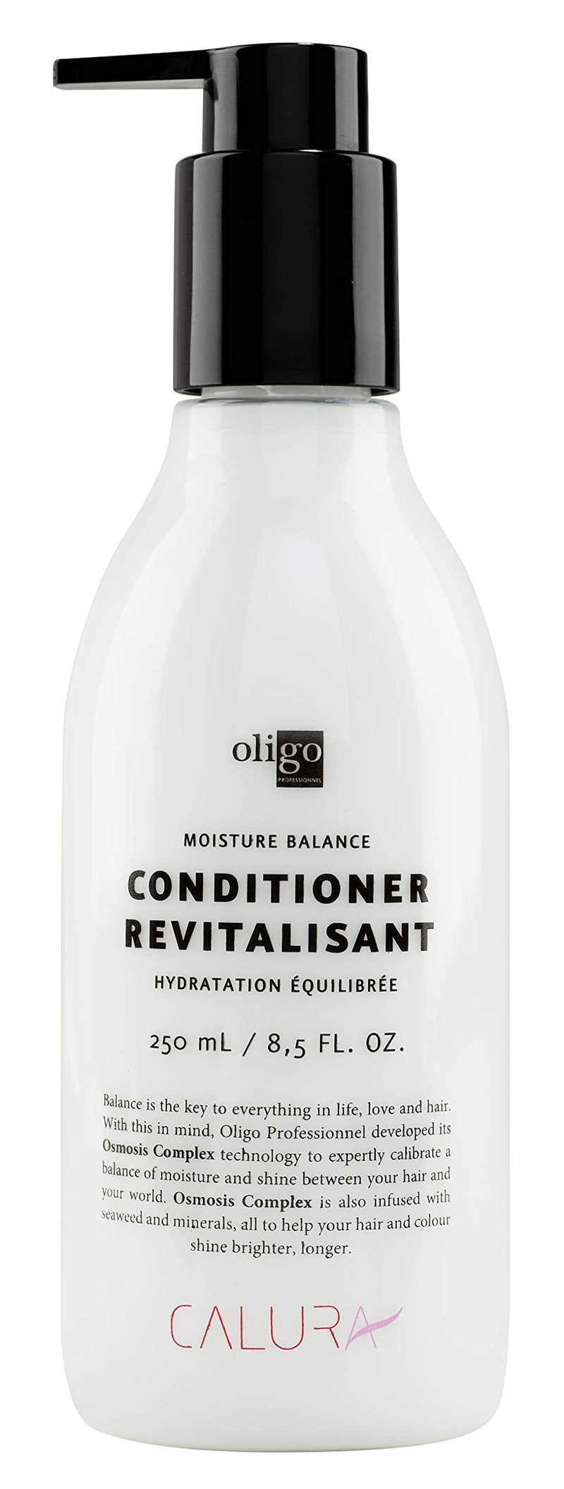 Oligo Professionnel - Calura Moisture Balance Conditioner - Sulfate free - Vegan- Paraben free - Color safe - Shine - Hydrating formula for dry hair - 8.5 oz