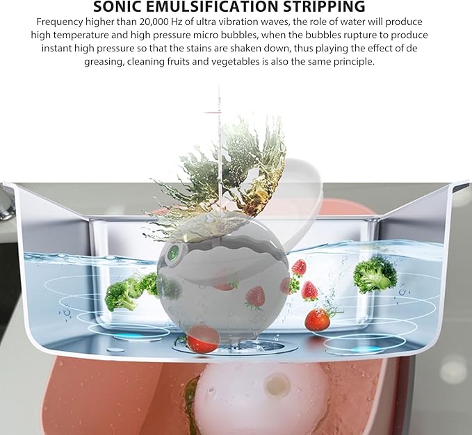 Dishwasher USB Powered Portable Sink Dishwasher for Kitchen Countertop with Deep Technology for Dishes Utensils and Fruits