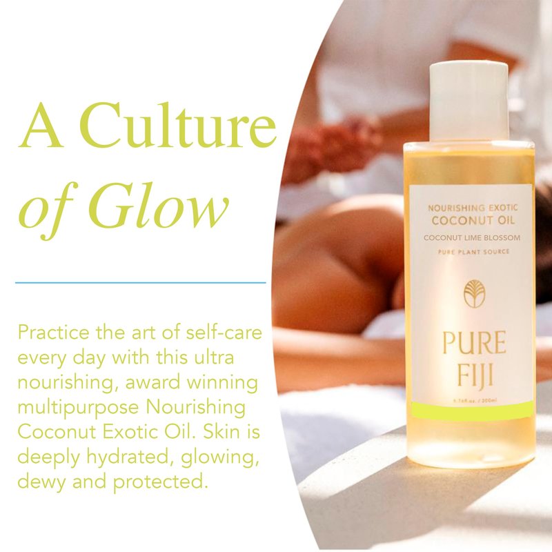 PURE FIJI Nourishing Exotic Coconut Body Oil, Coconut (7.7 fl oz/230ml)