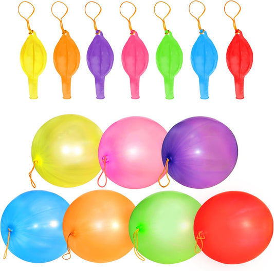 Voircoloria 30Pcs Heavy-Duty Punch Balloons - Fun Party Favors for Kids' Birthdays & Weddings