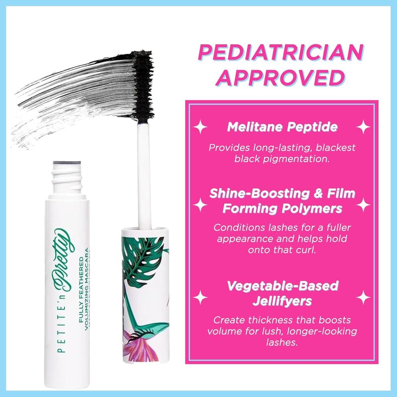 Volumizing Mascara for Kids - Non-Toxic Fully Feathered Formula for Instant Thickness | Perfect for Tweens and Teens