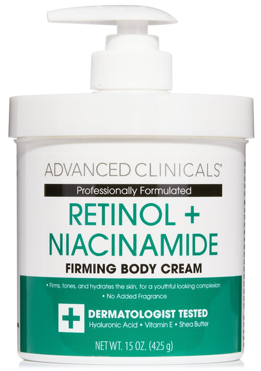 Advanced Clinicals Collagen Lotion + Peptide Cream Dry Skin Rescue Face & Body Moisturizing Skin Care Cream To Lift, Firm, & Tighten, Anti Aging Skincare Moisturizer Hydrates Skin, Large 15 Fl Oz