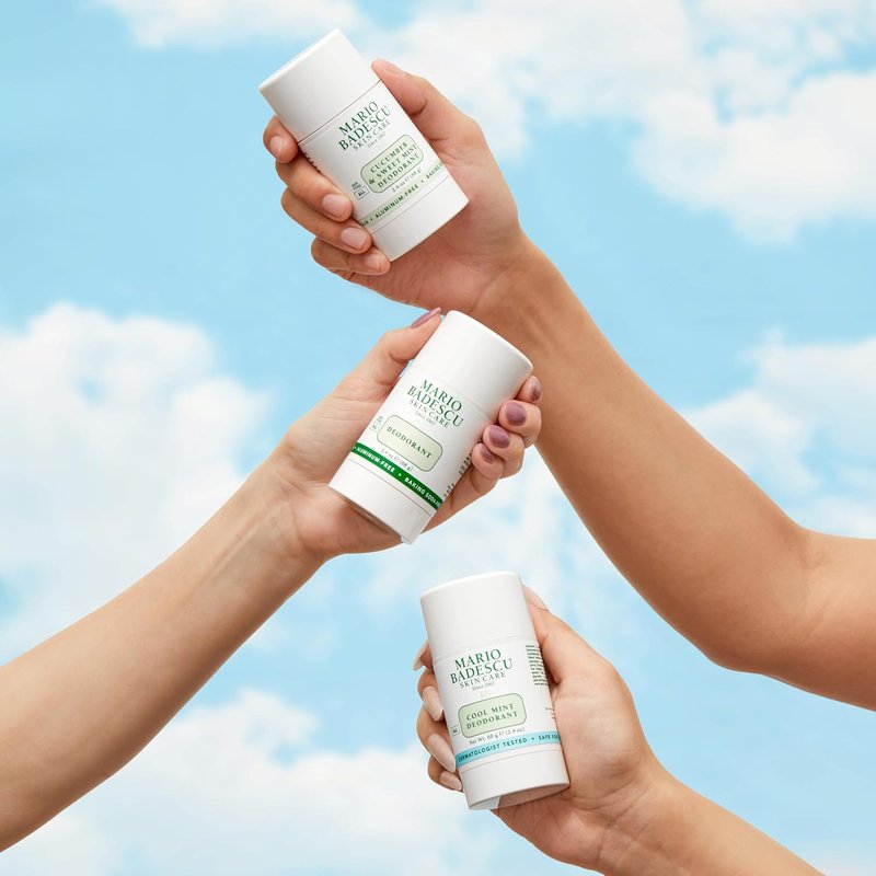 Mario Badescu Aluminum-Free Deodorant - Baking Soda & Paraben-Free | All-Day Odor Protection for Men & Women