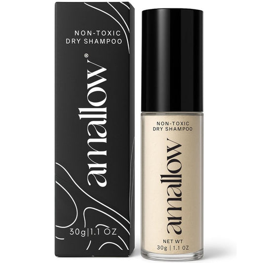 Amallow - Non Toxic Dry Shampoo Powder - With Organic Ingredients - Arrowroot, Bentonite Clay, Aloe Vera, & Essential Oils - No Talc, No Aerosol - Men & Women - Great For Travel