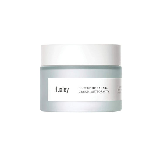 Huxley Secret of Sahara Anti-Gravity Cream, Anti-Aging Hydrating Face Moisturizer, K-Beauty, Organic Prickly Pear Seed Oil and Cactus Extract, Vitamin E, Non-Sticky Balm-Cream | 50 mL / 1.69 fl. oz.