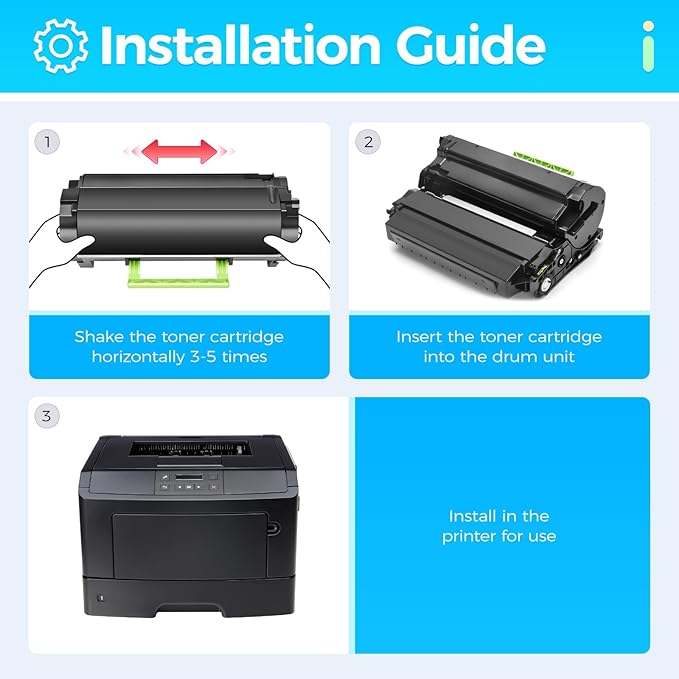 B2360 M11XH Toner Cartridge Black (High Yield with chip 1-Pack) Replacement for B2360 M11XH Toner