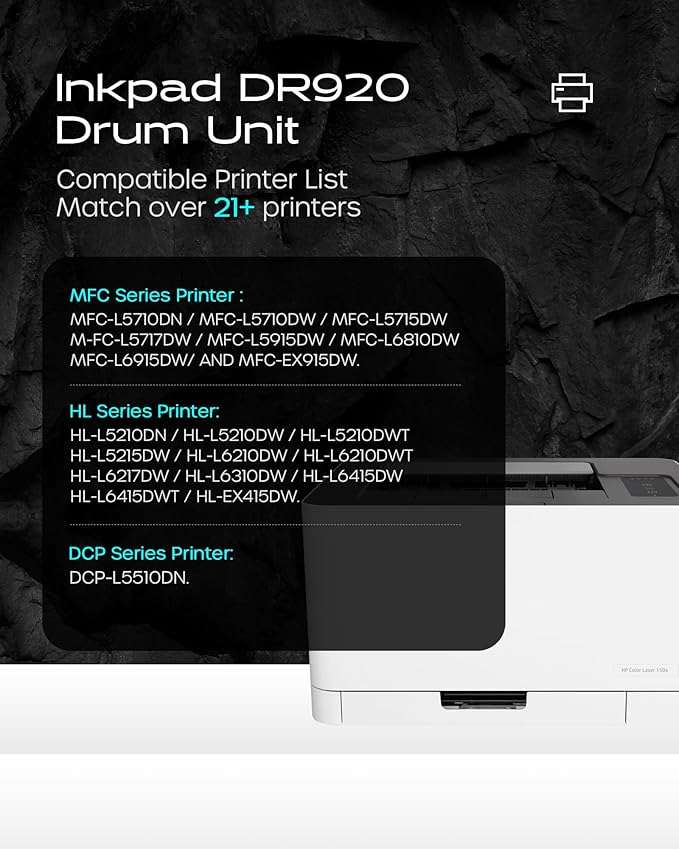 DR920 DR-920 Drum Unit Compatible with Brother DR920 DR 920 Drum Work for Brother HL-L5210 HL-L5215DW HL-L6210DW HL-L6217DW HL-L6310DW HL-L6415DW DCP-L5510DN Printer (1 Pack)