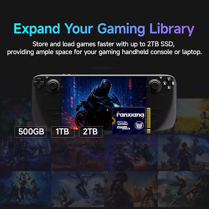 fanxiang 500GB M.2 2230 NVMe SSD, PCIe Gen 4x4 Speed up to 4850 MB/s, 2230 SSD Compatible with Steam Deck/ROG Ally/Microsoft Surface Pro/Mini PCs, S630