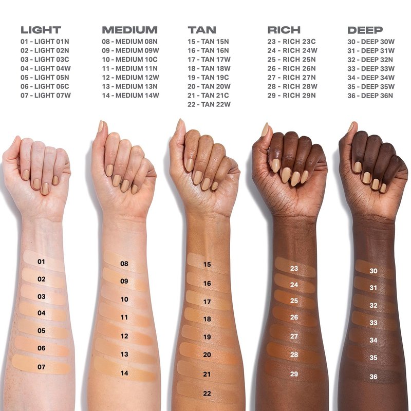 Morphe Lightform Dewy Foundation - Hydrating Makeup for Natural Radiance | Long-Wearing Medium Coverage - Deep 30W (1.01 fl oz)