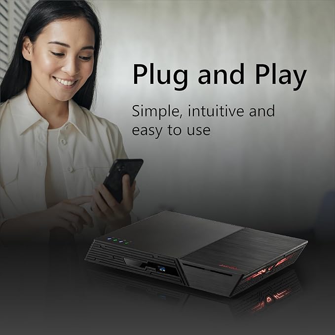 Asustor FLASHSTOR 6 Gen2 FS6806X, 6 Bay All-Flash NVMe NAS, AMD Ryzen Quad-Core CPU, 8GB DDR5 ECC RAM, 10GbE, USB4, Enterprise Grade for Enthusiasts, Network Attached Storage (Diskless)