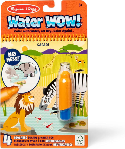 Melissa & Doug Water Wow! Reusable Activity Pad - Safari Theme - Eco-Friendly & Fun