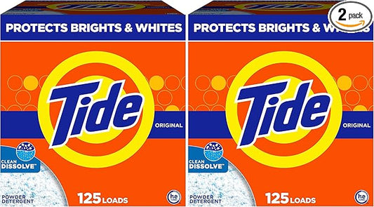 Tide Powder Laundry Detergent,Original Scent,113 Loads,143 oz,(Pack of 2)