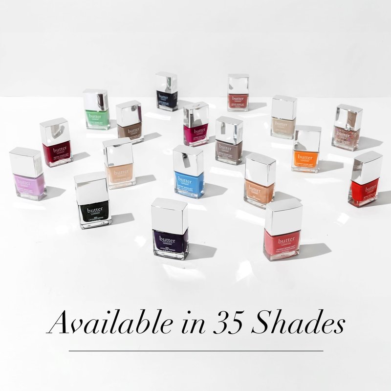butter LONDON Patent Shine 10X Nail Lacquer, Helps Protect & Strengthen Nails, Gel-Like Finish & Chip-Resistant, 10-Free Formula, Vegan, Cruelty & Paraben Free, Good Vibes