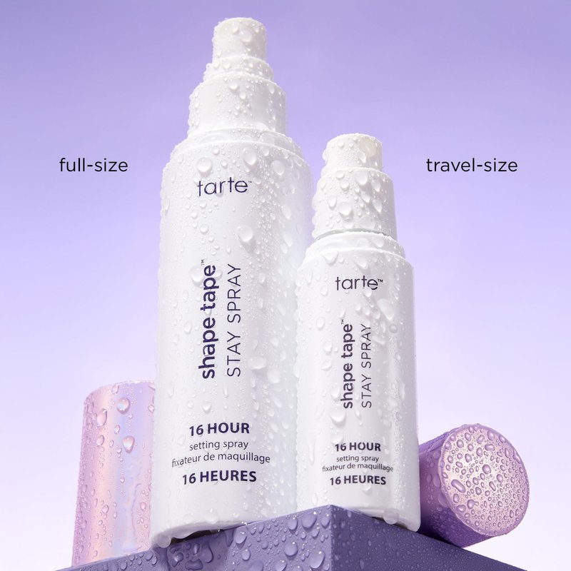 tarte shape tape vegan stay spray – Weightless Setting Spray, Skincare-Infused Mist to Hydrate & Refresh, Creates Long-Lasting Makeup, Waterproof, Transfer-Resistant, Cruelty-Free, full size