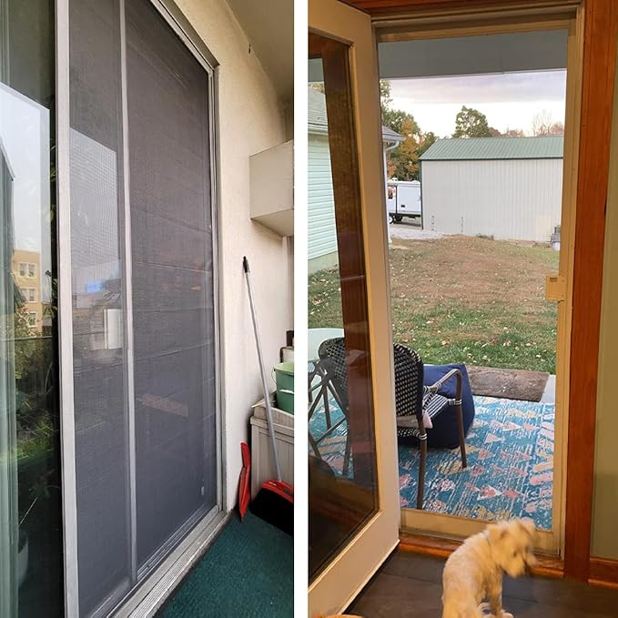 48IN*100FT Window Screen Mesh, Cuttable Fiberglass Roll Screens Door Mesh, Pet Proof Window Screen Replacement, Repair Screens Net DIY Screening Mesh Netting for Windows, Door, Porch (120cm*30m)