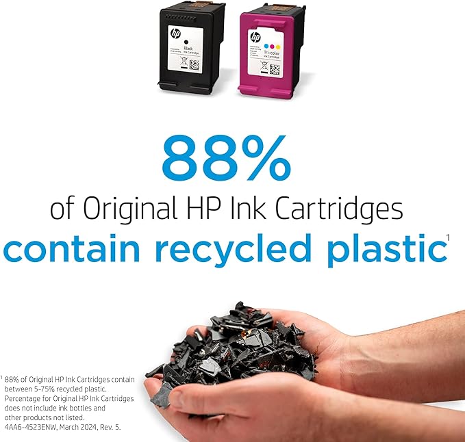 HP 62XL Tri-Color High-Yield Ink | Works with Envy 5540, 5640, 5660, 7640, OfficeJet 5740, 8040, OfficeJet Mobile 200, 250 | Instant Ink Eligible | C2P07AN | Packaging May Vary