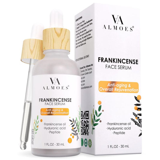 ALMOES Frankincense Face Serums,Women Face Serum for Soothing and Calming Skin,Improve Skin Tone,Firming Skin,Hyaluronic Acid Face Serum,Moisturising Serums Suitable for All Skin Types,30 ML