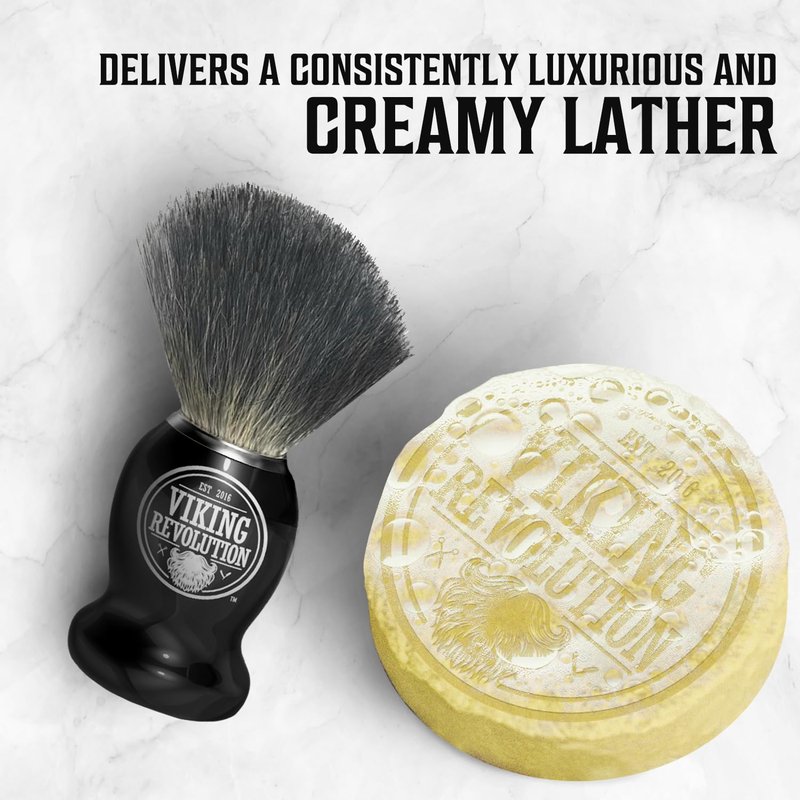 Viking Revolution Shaving Soap - Premium Wet Shave Soap Puck for Brush & Bowl | 4 Pack Variety, 2.5oz Each