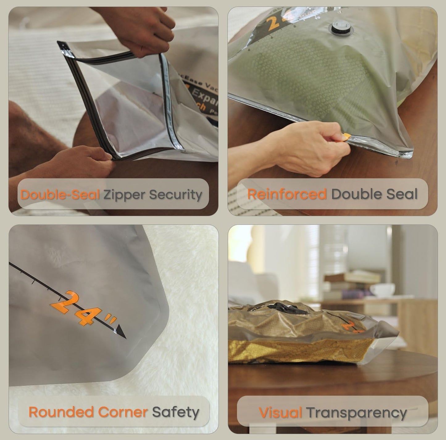 Rechargeable Wireless Pump | Travel Storage Bags Set - 15 Pack Small Vacuum Bags for Space-Saving Packing