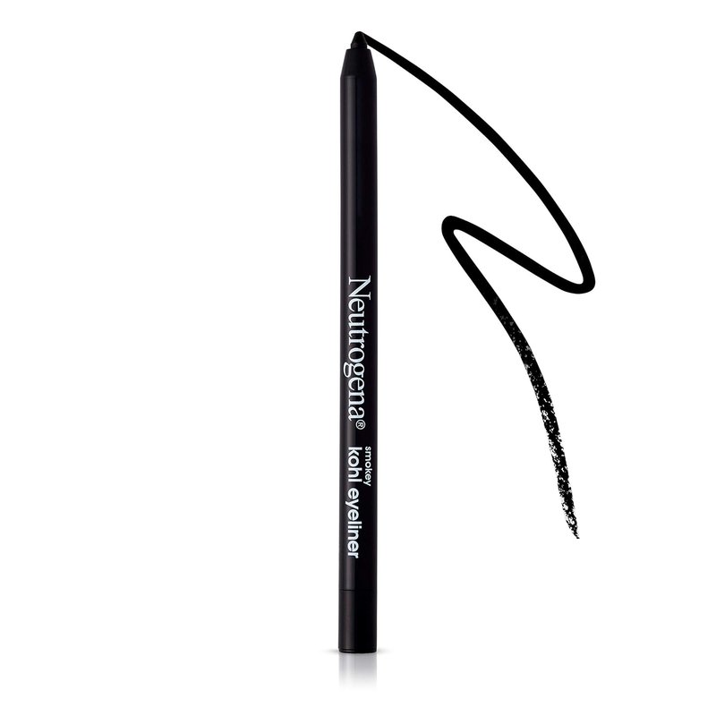 Neutrogena Smokey Kohl Eyeliner - Water-Resistant, Smooth-Gliding Makeup | Jet Black, 0.014 oz