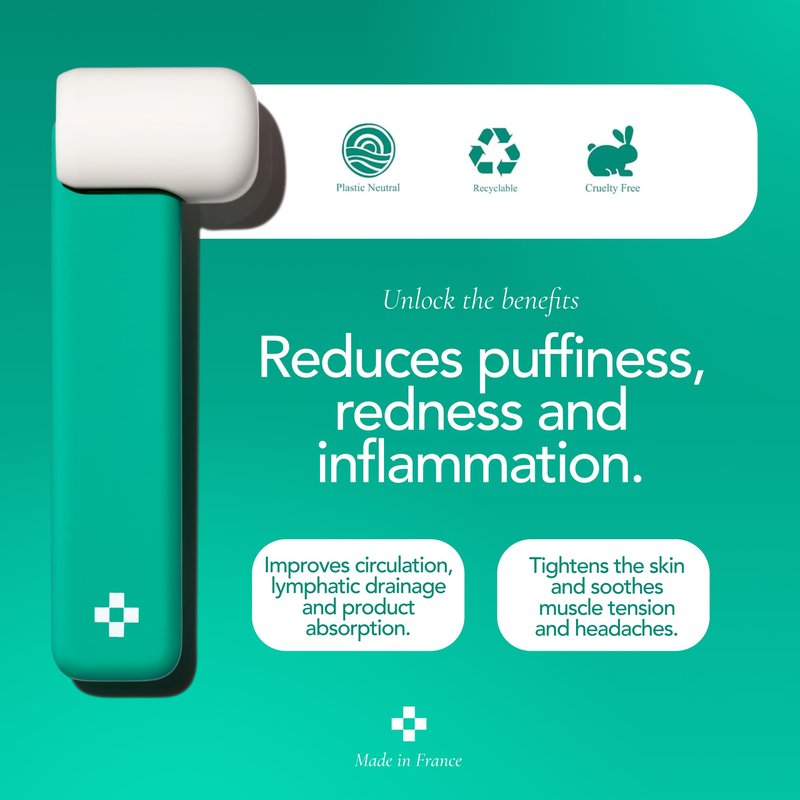 Doré - Le Glaçon Facial Ice Roller for Puffiness, Wrinkles & Redness | Face Roller for Women & Men | Skin Care Tools for Lymphatic Drainage & Tightening | Gua Sha Ice Roller Alternative for Self-Care