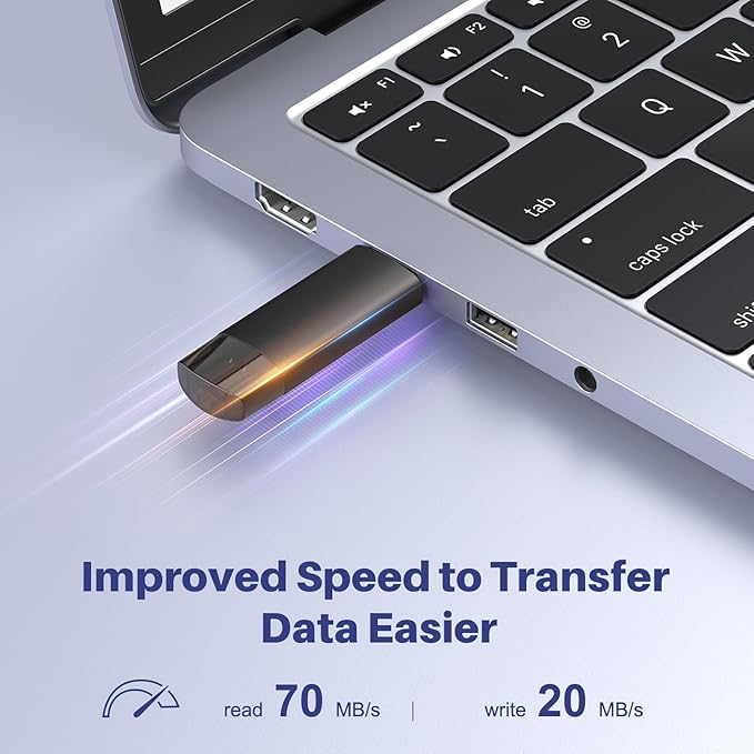 JOIOT 128GB USB C Flash Drive Dual USB 3.0 Flash Drive Type C + USB A Portable Type-C Flash Drive 2-in-1 USB-C Thumb Drive for Smartphone Tablet Computer Mac iPhone 15 Black