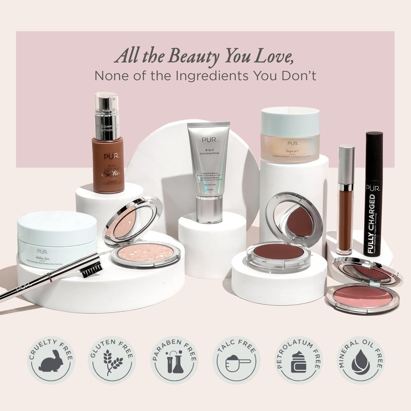 PÜR MINERALS Silky Tint Creamy Multitasking Bronzer Stick with Peptides, Bronze Babe - Bronzing Stick with Natural, Healthy-Looking Glow & Ultra-Creamy Finish - Professional Makeup