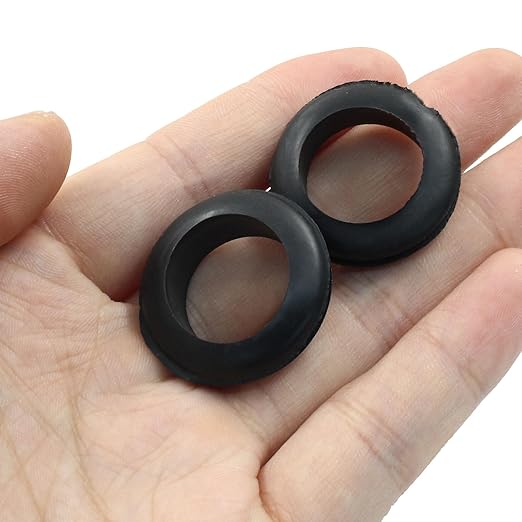 Kyuionty 24 Pcs Rubber Grommets, 3/4" Inside Diameter 7/8" Drill Hole Rubber Wire Grommets for Wire, Firewall, Cables, Plugs