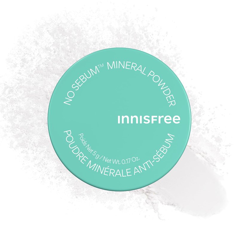 innisfree No Sebum Matte Mineral Powder | Korean Loose Setting Powder for Oil and Shine Control | Blurs Fine Lines and Imperfections | Lightweight, Natural Finish | Translucent