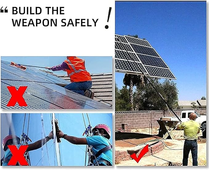 Photovoltaic Panel Cleaning 3.6-11M Water Fed Telescopic Brush Window Clean Extendable Cleaner Conservatory Roof Cleaning Tools Photovoltaic and Solar Panels Cleaner Kit,24ft/7.2m
