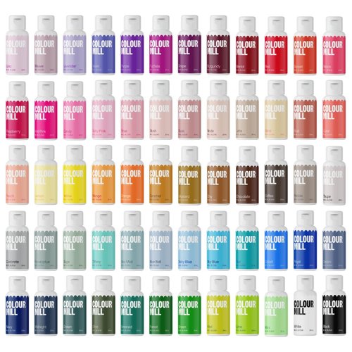 Colour Mill | Oil-Based Food Coloring Set - Complete 60 Color Collection - 20 Milliliters