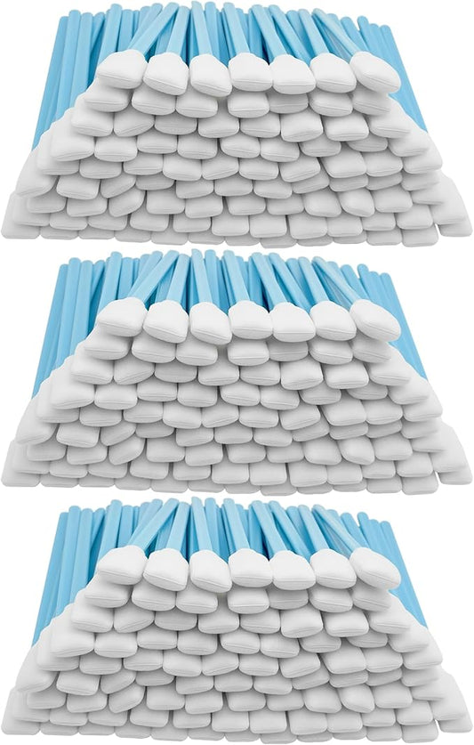 300 Pcs Lint-Free Lab/Printer/Optical Printheads Foam Swabs for Inkjet Printheads, Sensors, Electronics, Cameras, Car Detailing, Optical Equipment and Precision Tools