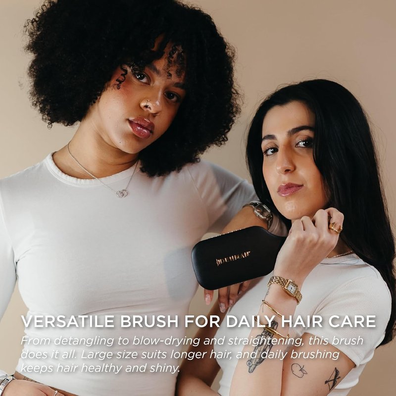 Denman Gentle Paddle Hairbrush - Comfortable Detangling & Blow-Drying Tool | Ideal for All Hair Types