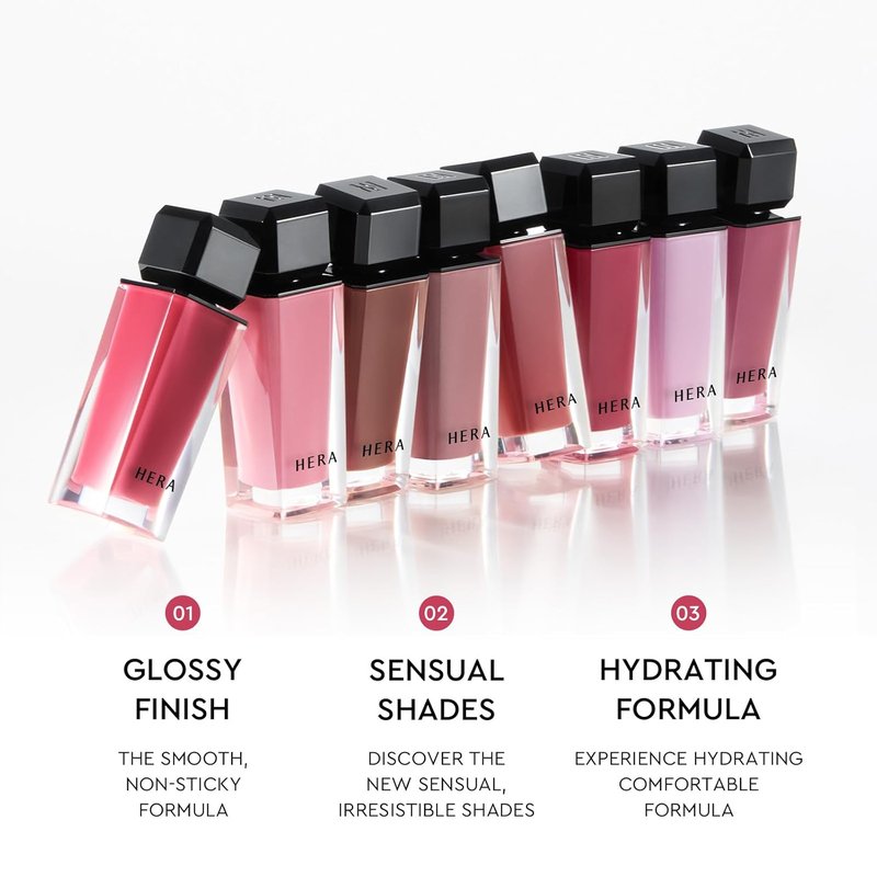 HERA Sensual Nude Lip Gloss #415 Brownie Boy - Volumizing Sheer Finish, Non-Sticky & Hydrating | 0.17 oz (5g)
