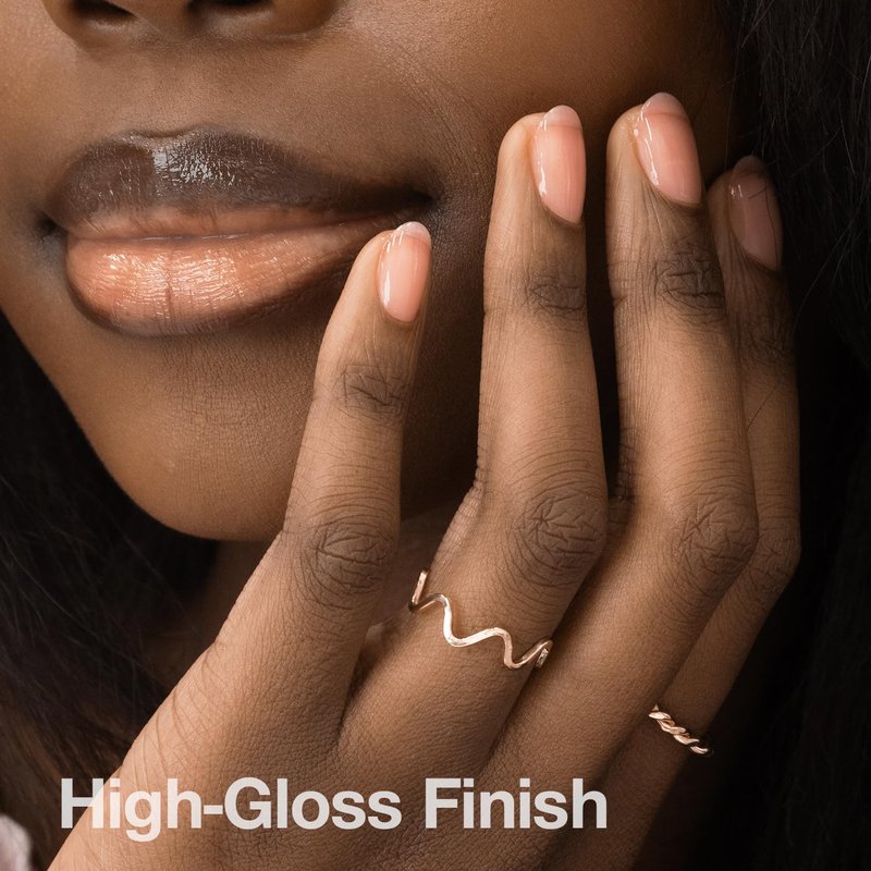 Probelle Nail Glow + Nail Strengthener and Hardener with Sheer Jelly Tint, Hard To Resist Ultra Glowy Nail Shine, Tinted Nails Strengthening Blush for Brittle, Thin, Damaged Nails 0.5 oz (Berry)