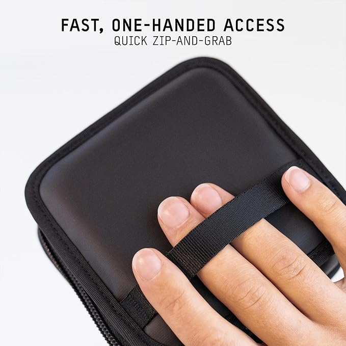 WANDRD Lens Filter Case - Store 4 Filters in Your Camera Backpack or Camera Case, Protect Photography Accessories from Scratches, Dust & Impact Traveling Bag (Black)
