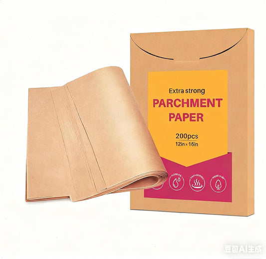 Precut Parchment Paper - 200 Non-Stick Sheets for Baking, Grilling & Air Frying | 12x16 Inches