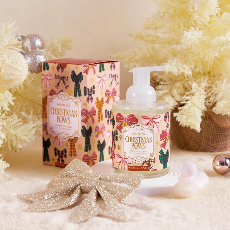 ROMIIE ZOI Christmas Foaming Hand Soap Set, Winter Pine, Gentle & Moisturizing Formula,1000 ML+500ml(Pack of 2)