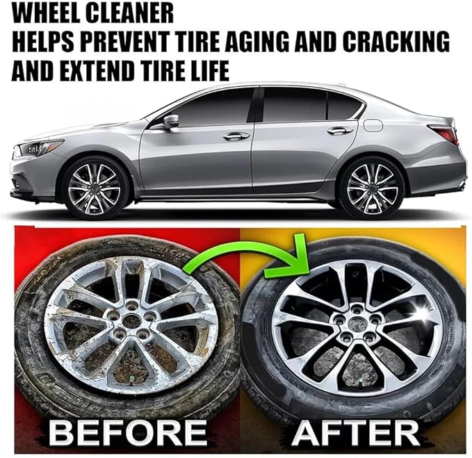 2025 Upgraded Bronze Bomber Wheel Cleaner, Tire Cleaner,- Safe on Chrome and All Wheel Finishes - Brake Dust, Dirt, Browning, Grease, and Grime Remover (US Stock) (2)