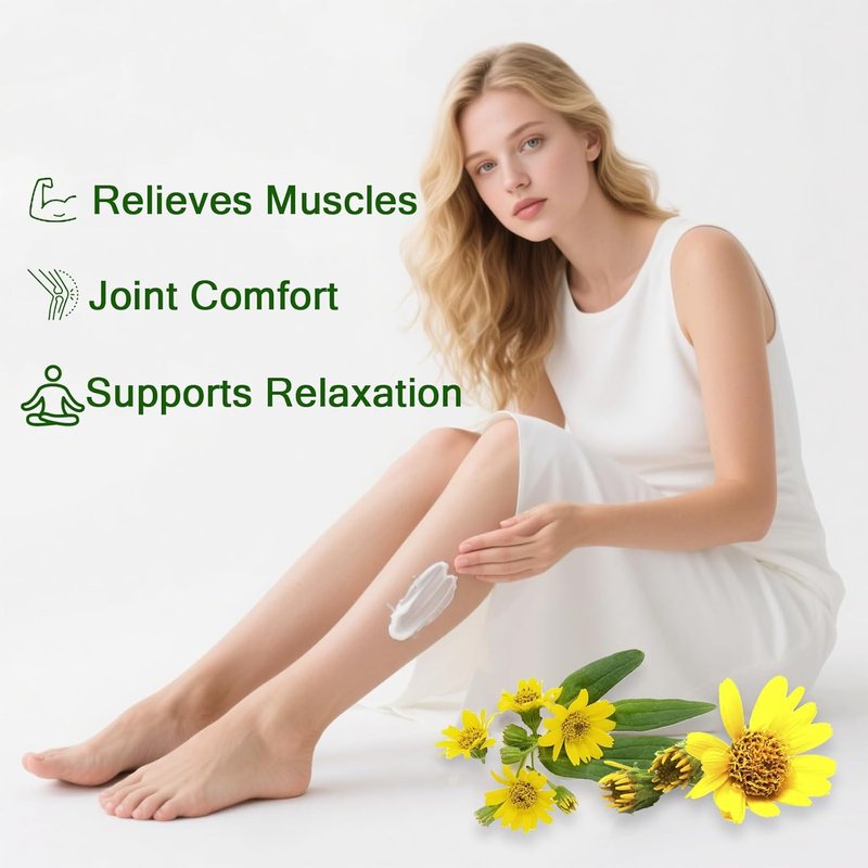 Magnesium Cream for Nerve Relief - Soothing Lotion with Arnica & MSM | Deep Hydration (1pc)