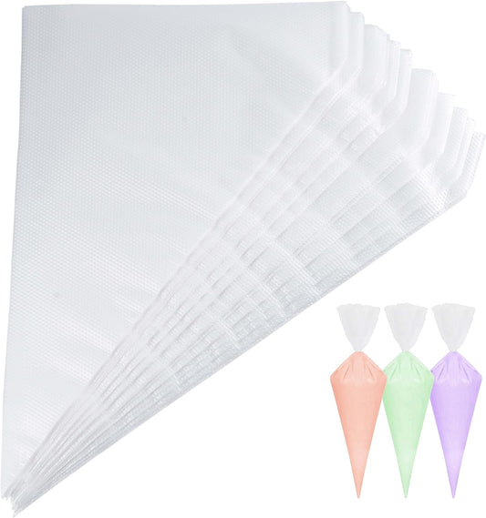 Regine Switzerland 12-Inch Disposable Piping Bags - 100 Pack, Anti-Burst & Non-Slip for Cake Decorating