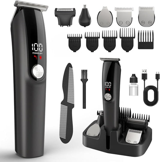 Beard Trimmer for Men - 6-in-1 Professional Grooming Kit | Cordless, Waterproof Hair Clippers & Electric Shaver Set