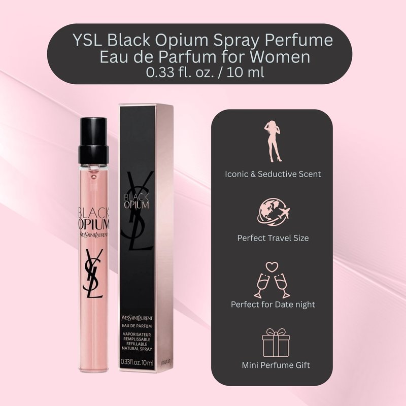 Yves Saint Laurent Black Opium Eau De Parfum Spray for Women .33 oz.
