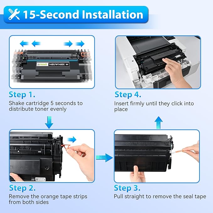 148X Black Toner Cartridge 1 Pack