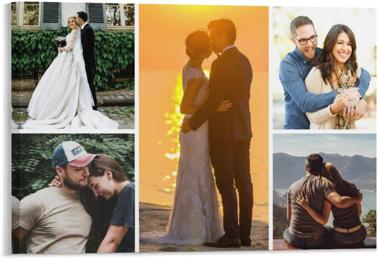 Skiennix Canvas Prints - Custom Personalized Photo Wall Art | 5 Framed Pictures for Family Gifts