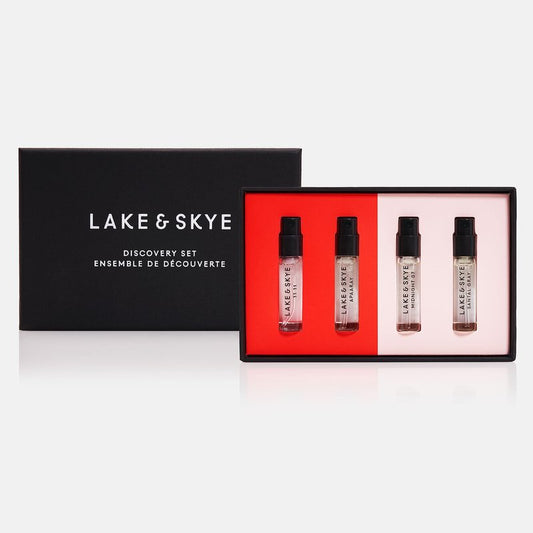 Lake & Skye 4 Piece Discovery Set 4.0 – Includes 11 11, Apaaray, Midnight 07, and Santal Gray