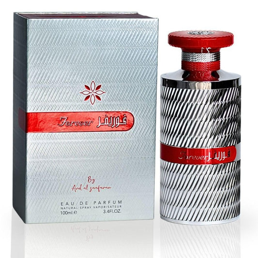Ard Al Zaafaran Forever Silver Eau De Parfum Men Spray 100ML (3.4 OZ) Arabian Perfume for Men Luxurious And Captivating Fragrance Long Lasting Perfume For Men The Essence of Arabian Heritage