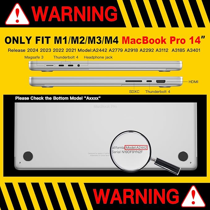 CISSOOK Matte Frosted Floral Hard Shell Case for MacBook Pro 14 Inch 2026 2025 2024 2023 2021 Release Model M5 M4 M3 M2 M1, Case for MacBook Pro 14" with Touch ID