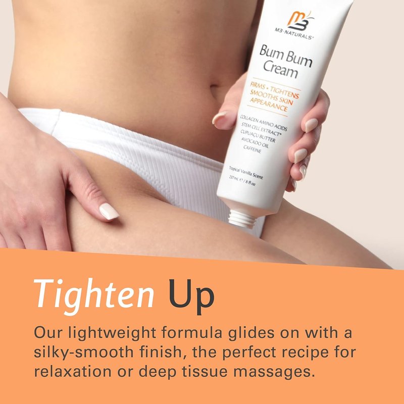 Anti Cellulite Body Massage Oil & Bum Bum Cream Bundle - Firming & Hydrating Formula